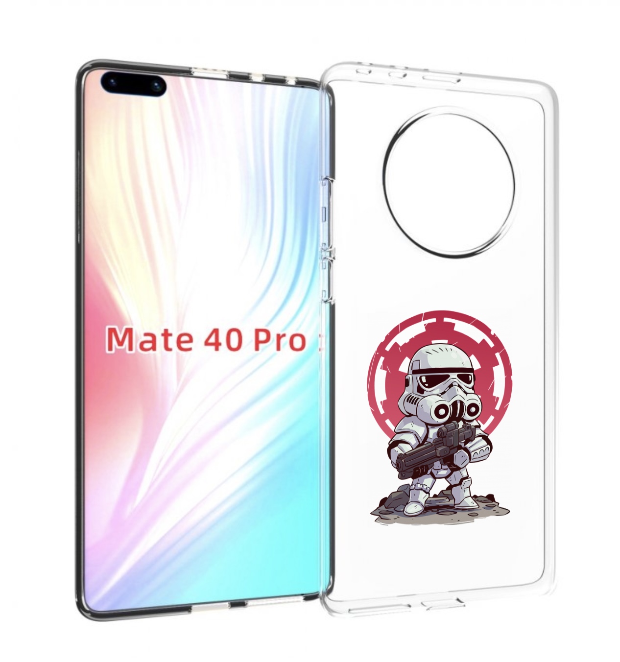 

Чехол MyPads солдат-из-старварс для Huawei Mate 40 Pro (NOH-NX9), Прозрачный, Tocco