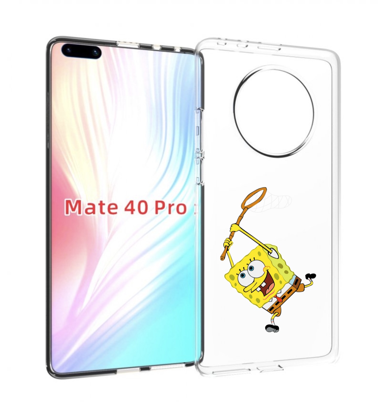 

Чехол MyPads спанчбоб-с-сочком для Huawei Mate 40 Pro (NOH-NX9), Прозрачный, Tocco