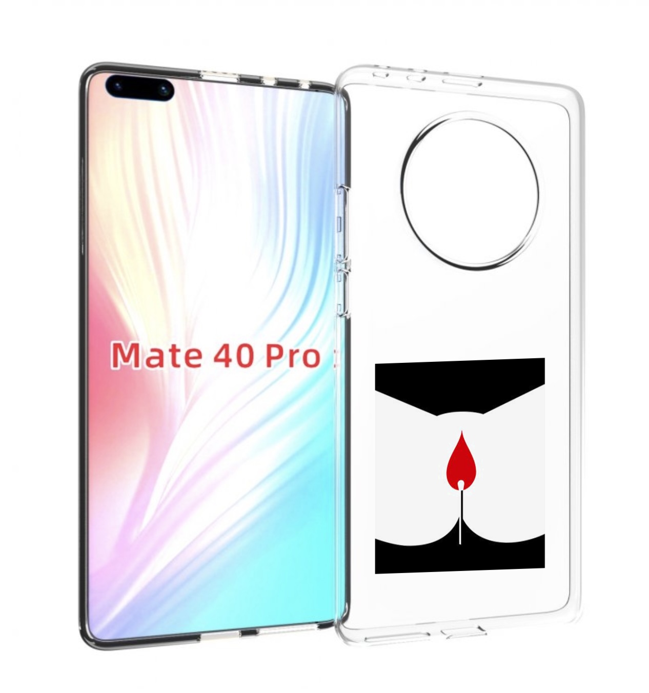 фото Чехол mypads спичка горит для huawei mate 40 pro (noh-nx9)