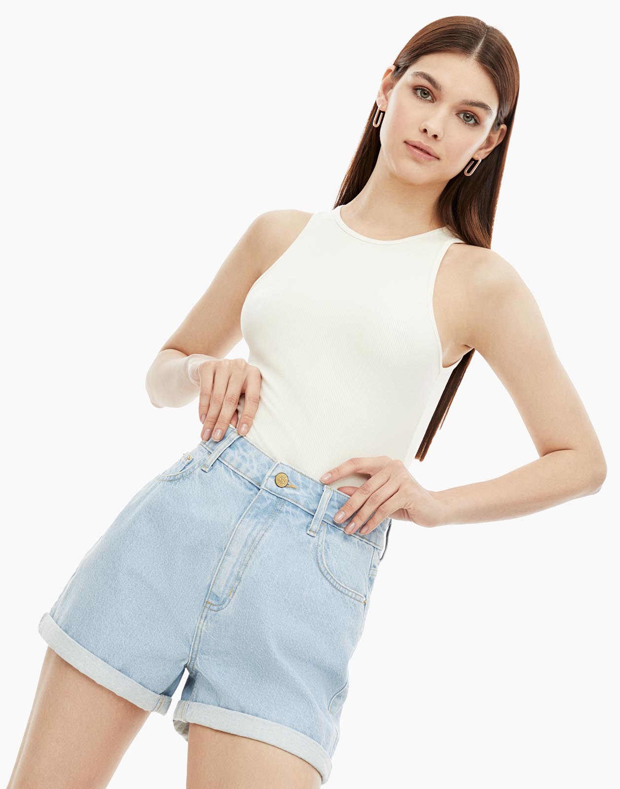 

Шорты женские Gloria Jeans GSH010319 голубые 44 RU, Голубой, GSH010319