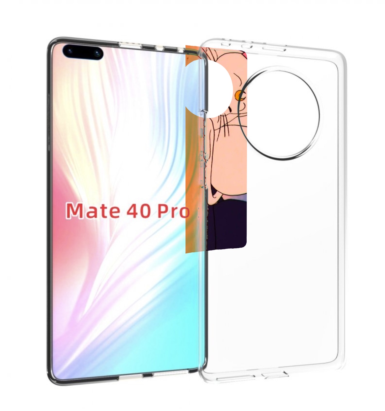

Чехол MyPads спящие коты для Huawei Mate 40 Pro (NOH-NX9), Прозрачный, Tocco