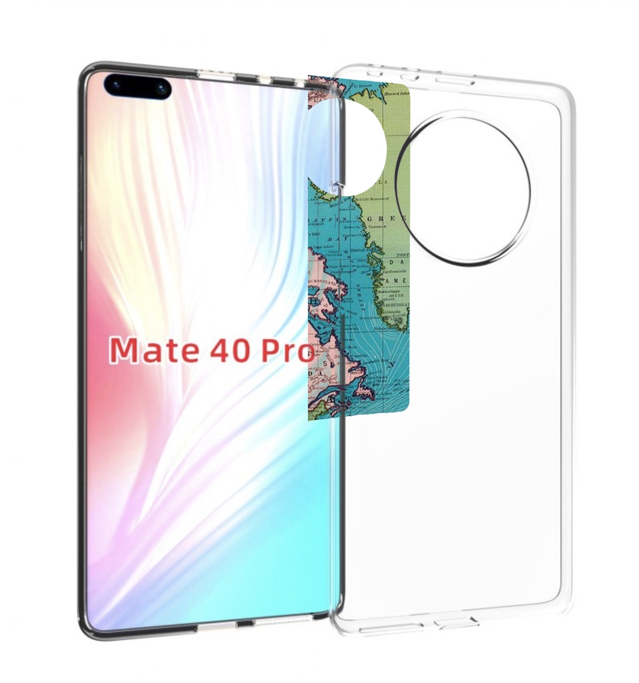 

Чехол MyPads старая карта земли для Huawei Mate 40 Pro (NOH-NX9), Прозрачный, Tocco