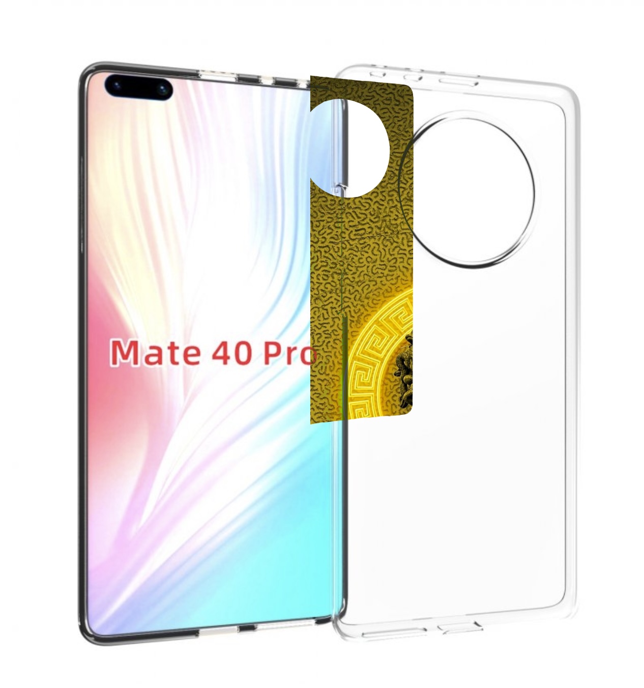 

Чехол MyPads статуя версачи для Huawei Mate 40 Pro (NOH-NX9), Прозрачный, Tocco