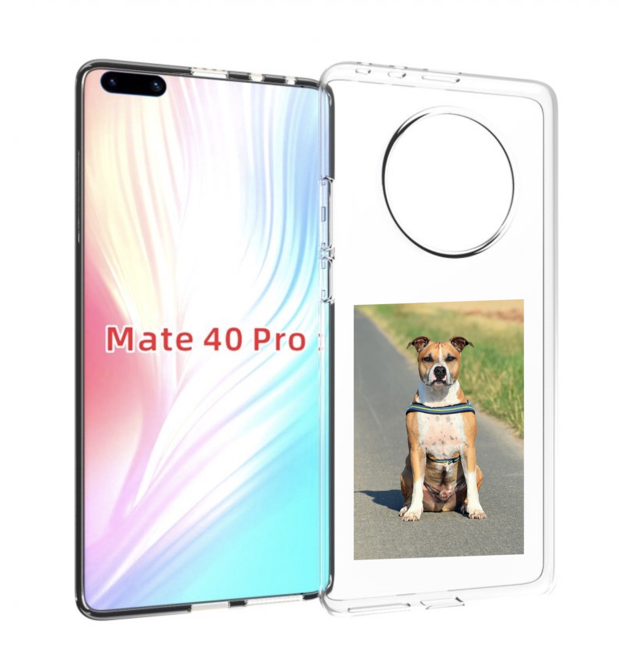 

Чехол MyPads стаффорд терьер для Huawei Mate 40 Pro (NOH-NX9), Прозрачный, Tocco