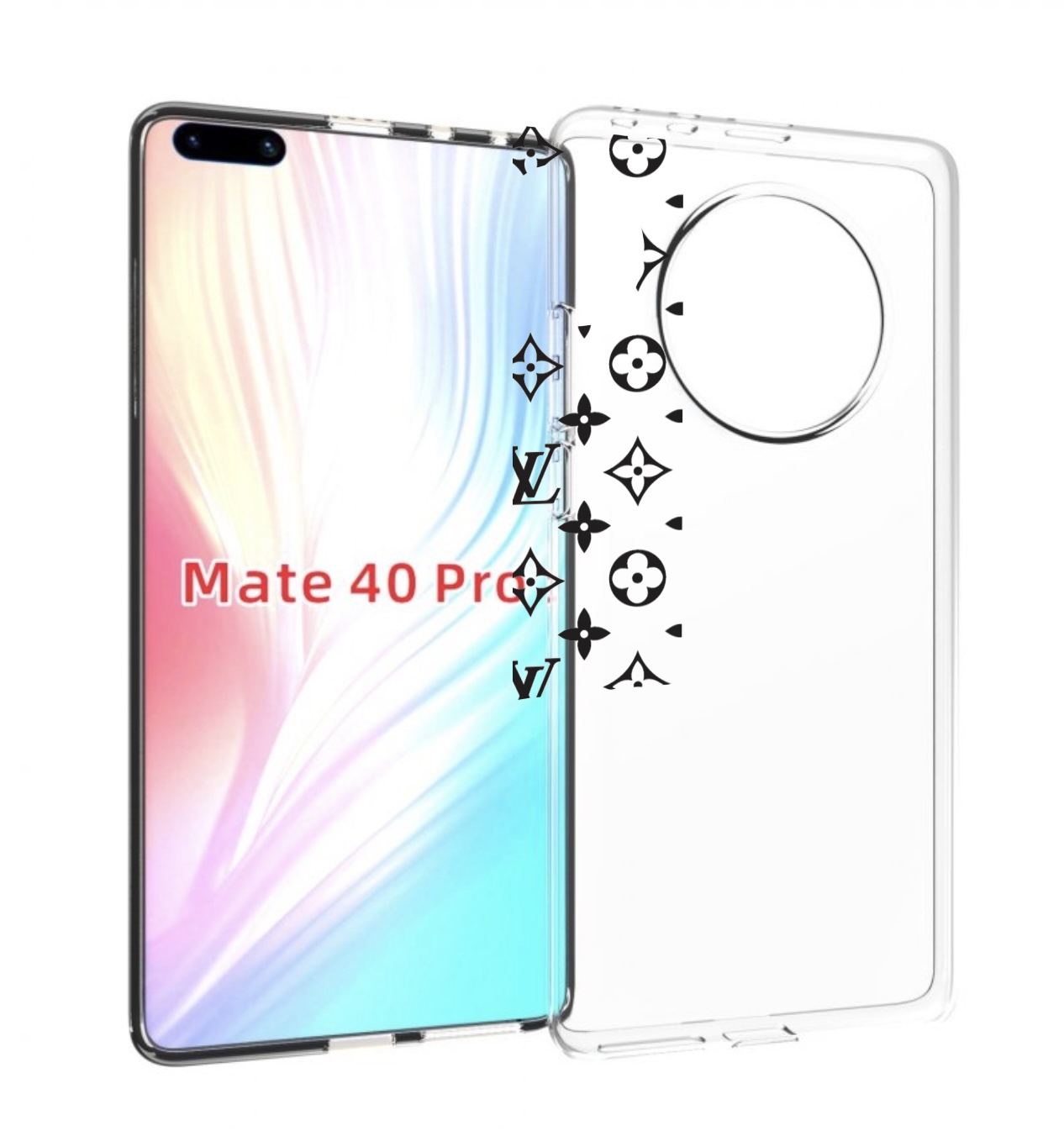 

Чехол MyPads стильный-принт-на для Huawei Mate 40 Pro (NOH-NX9), Прозрачный, Tocco