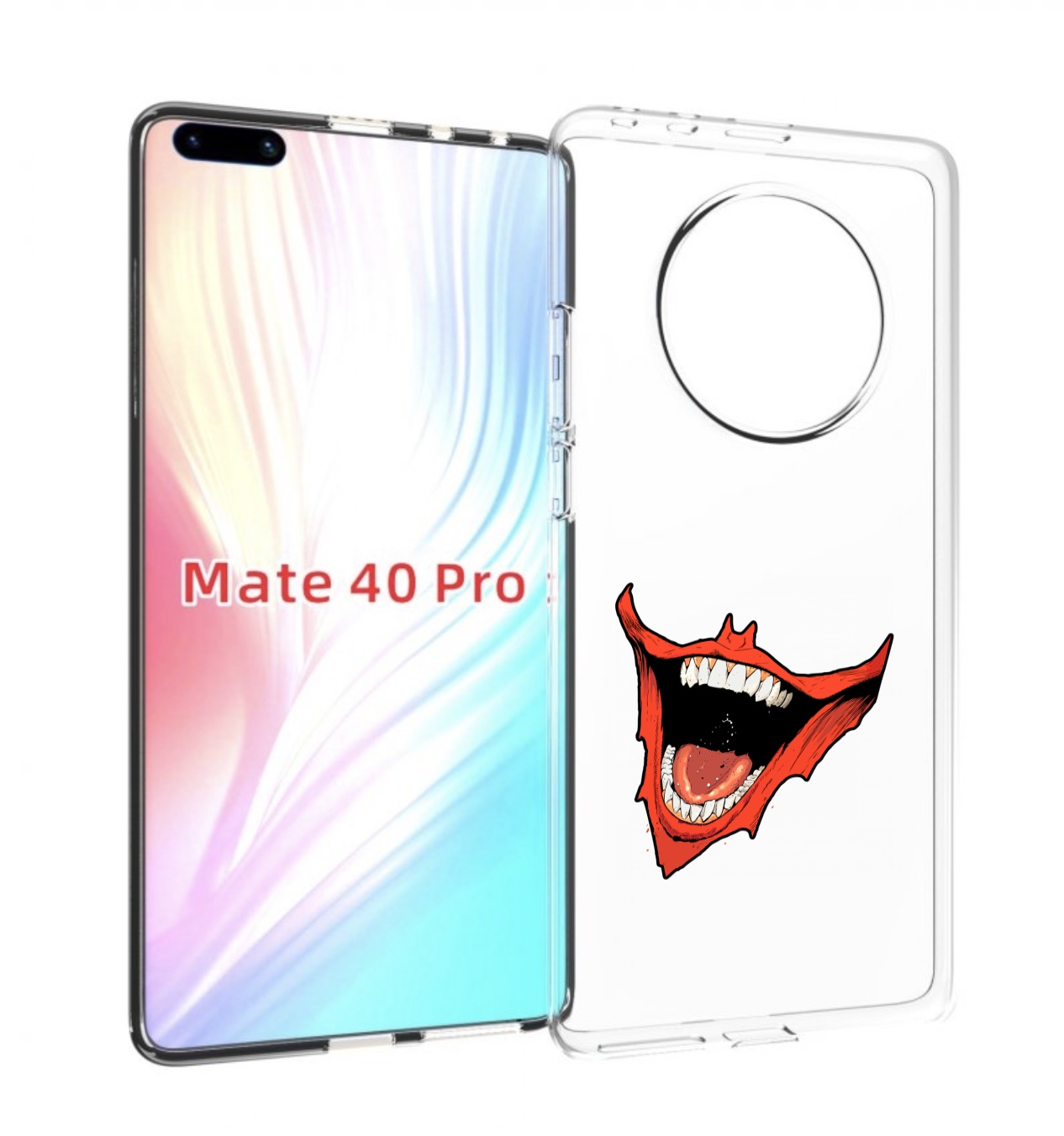 

Чехол MyPads страшная-улыбка для Huawei Mate 40 Pro (NOH-NX9), Прозрачный, Tocco