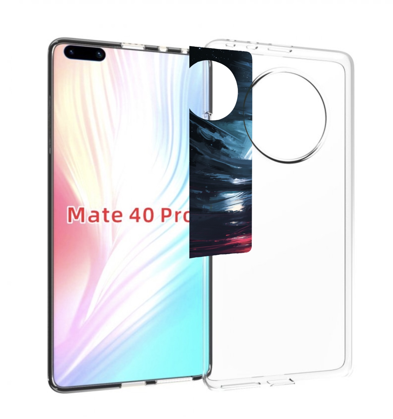 

Чехол MyPads страшный мир для Huawei Mate 40 Pro (NOH-NX9), Прозрачный, Tocco