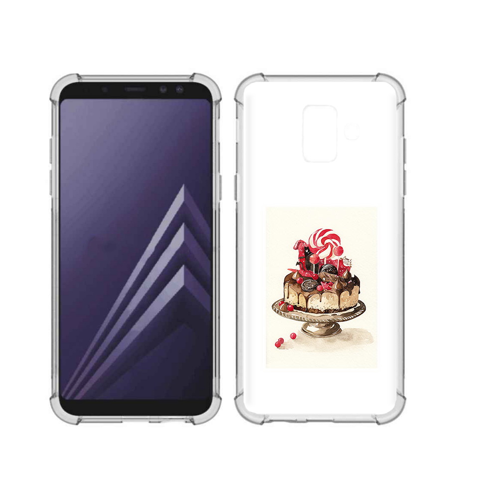 

Чехол MyPads Tocco для Samsung Galaxy A6 (2018) вкусный торт (PT111558.582.262), Прозрачный, Tocco