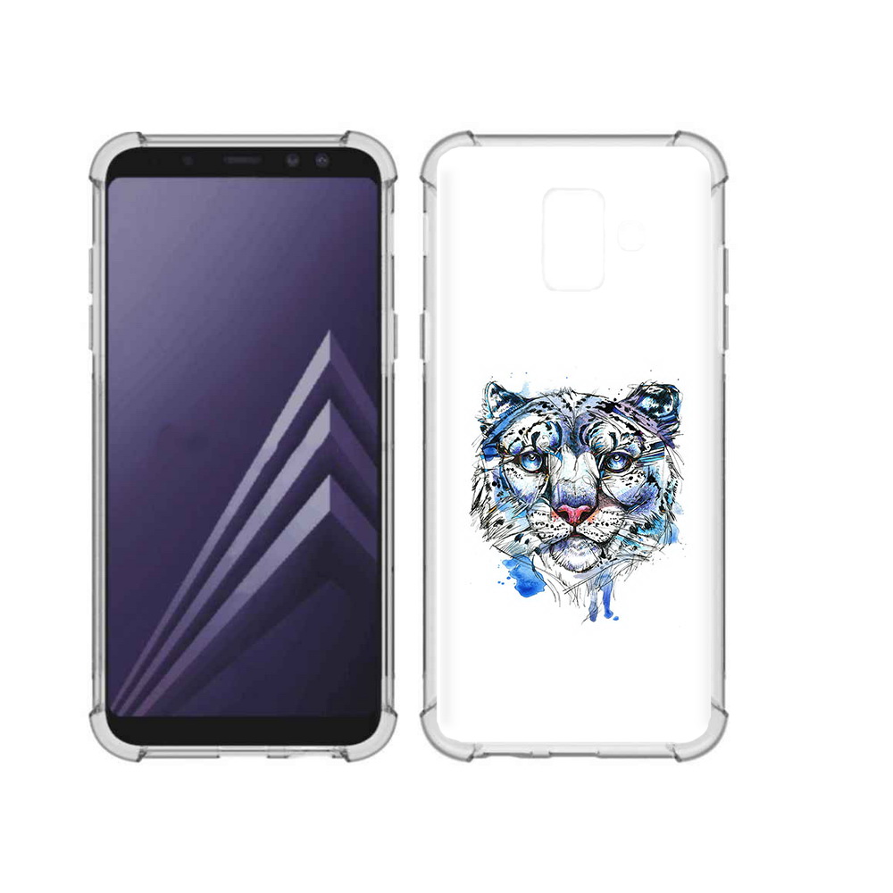 

Чехол MyPads Tocco для Samsung Galaxy A6 (2018) водяной тигр (PT111558.582.263), Прозрачный, Tocco