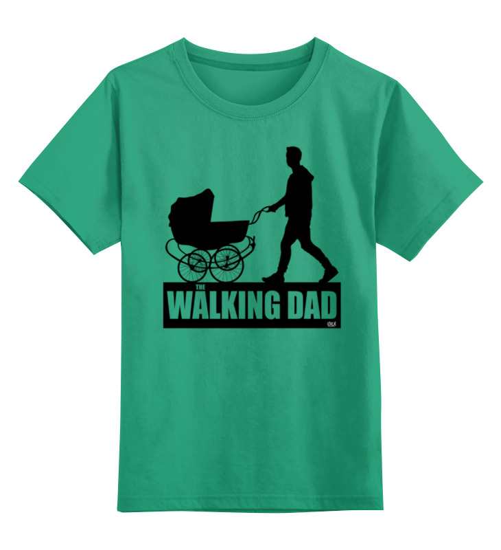 

Детская футболка классическая Printio The walking dad, р. 140, Зеленый, 0000000689333