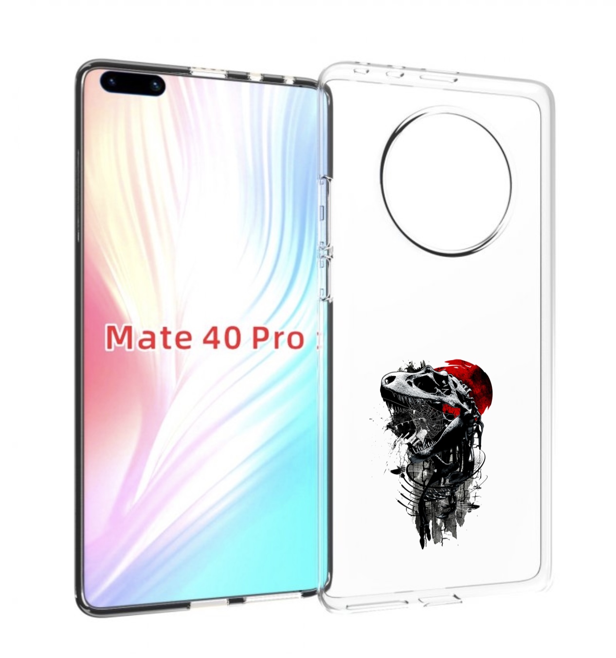 

Чехол MyPads вымерший динозавр для Huawei Mate 40 Pro (NOH-NX9), Прозрачный, Tocco