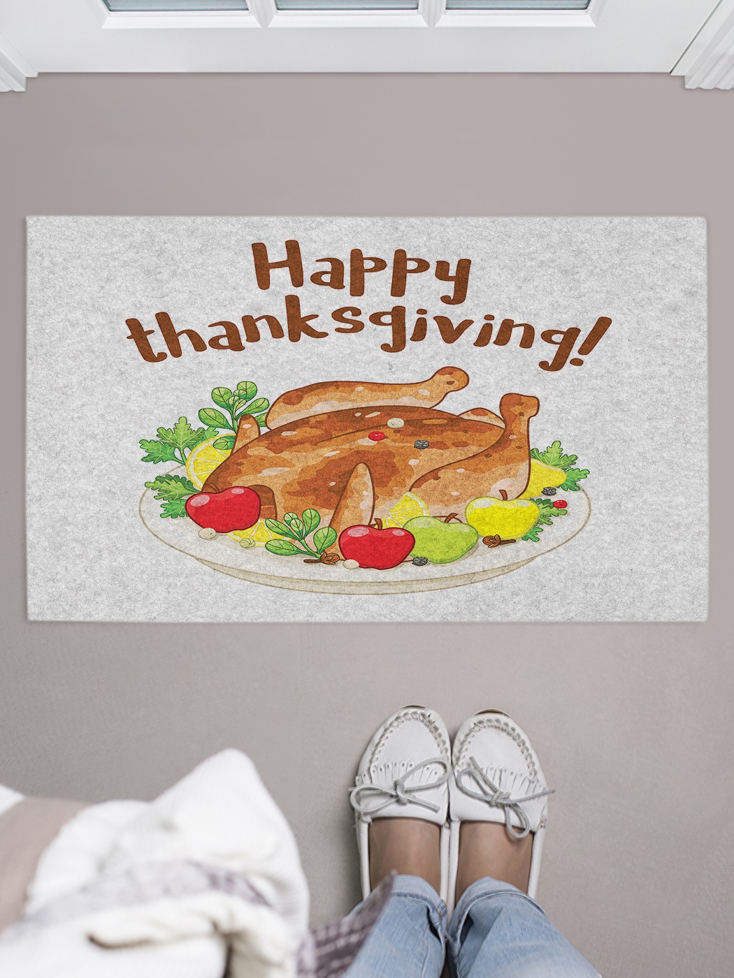 

Придверный коврик в прихожую для обуви, на резиновой основе, 75x45 см door_89192 JoyArty