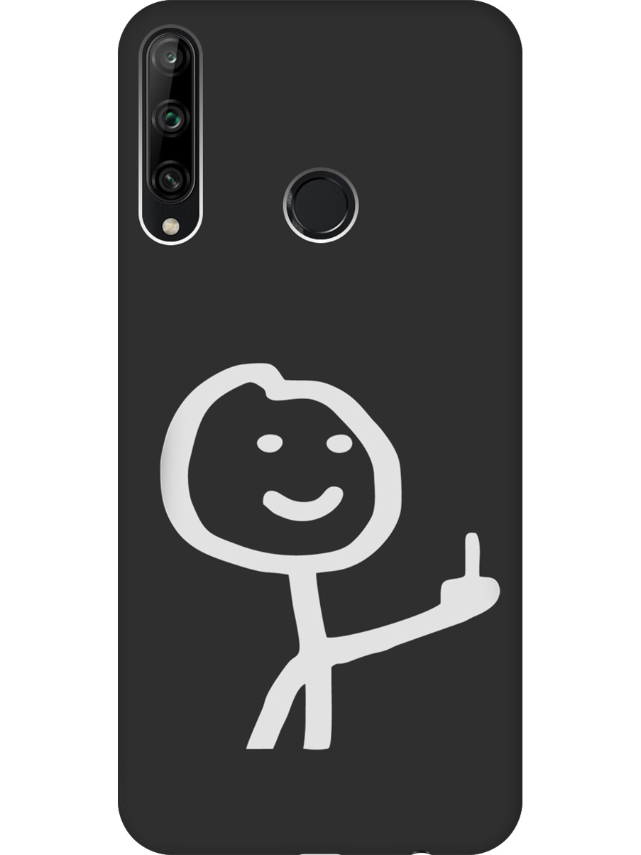 

Силиконовый чехол на Honor 9C, Huawei P40 Lite E с принтом "Fck" матовый черный, Черный;белый;серый, 722946261