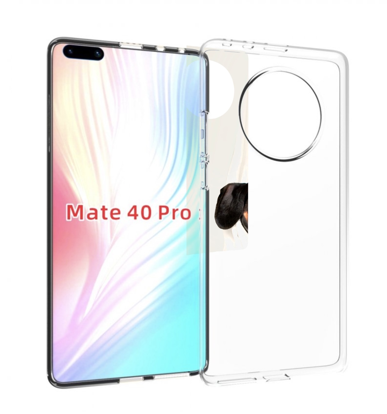 

Чехол MyPads такса собака для Huawei Mate 40 Pro (NOH-NX9), Прозрачный, Tocco