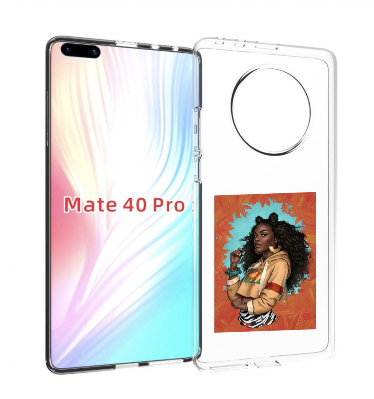 

Чехол MyPads темная-девушка женский для Huawei Mate 40 Pro (NOH-NX9), Прозрачный, Tocco