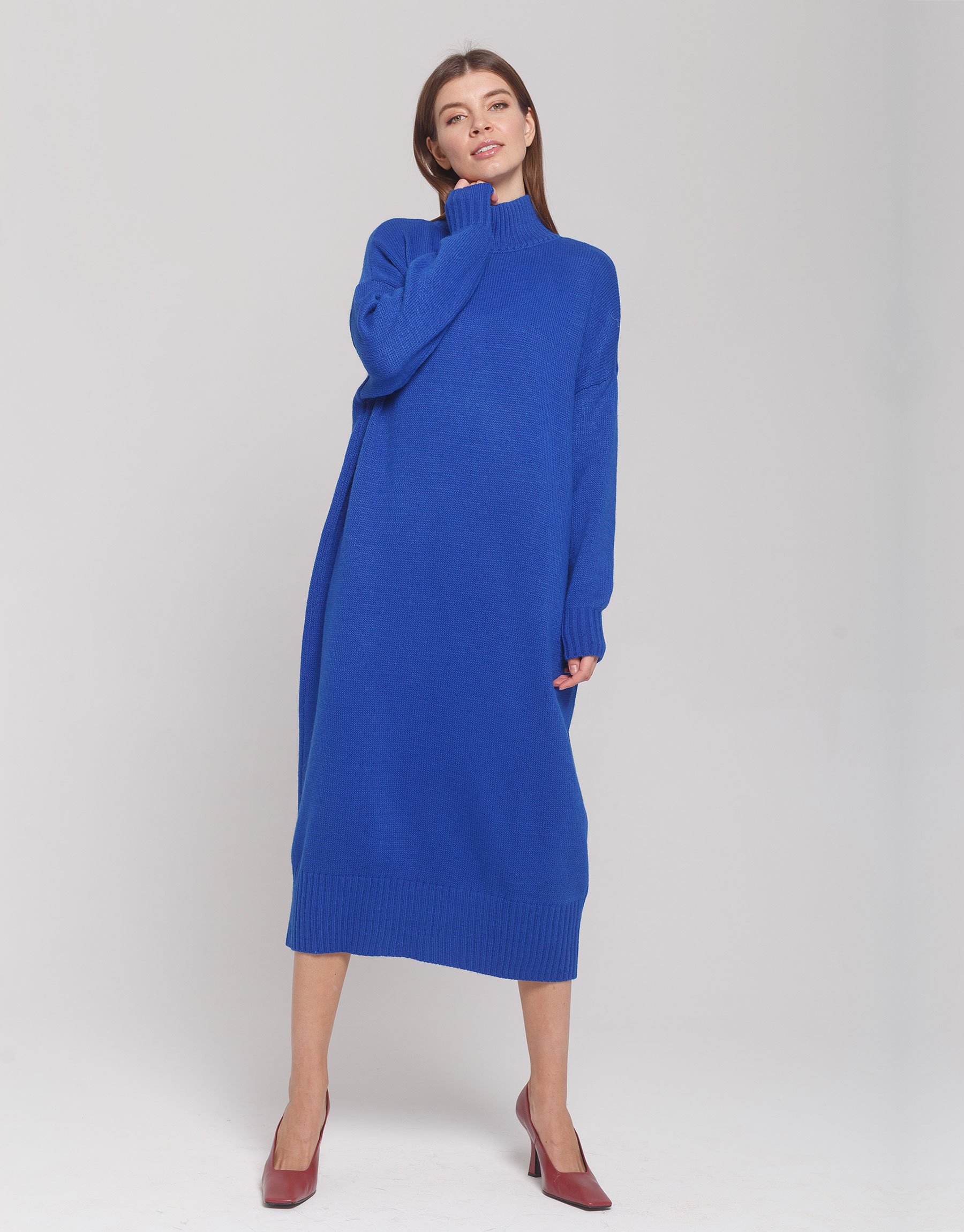 Платье женское Shoppingcore Eo-2357 синее 46-52 RU