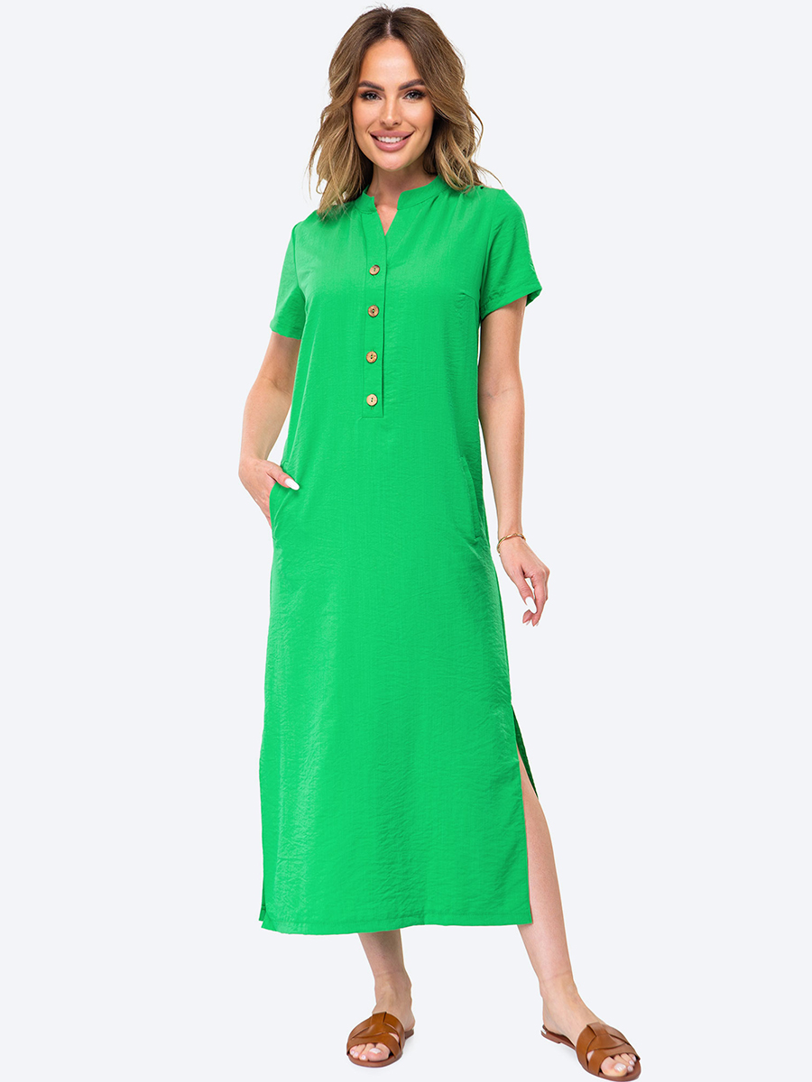 Платье женское HappyFox HFSL2630 зеленое 52 RU