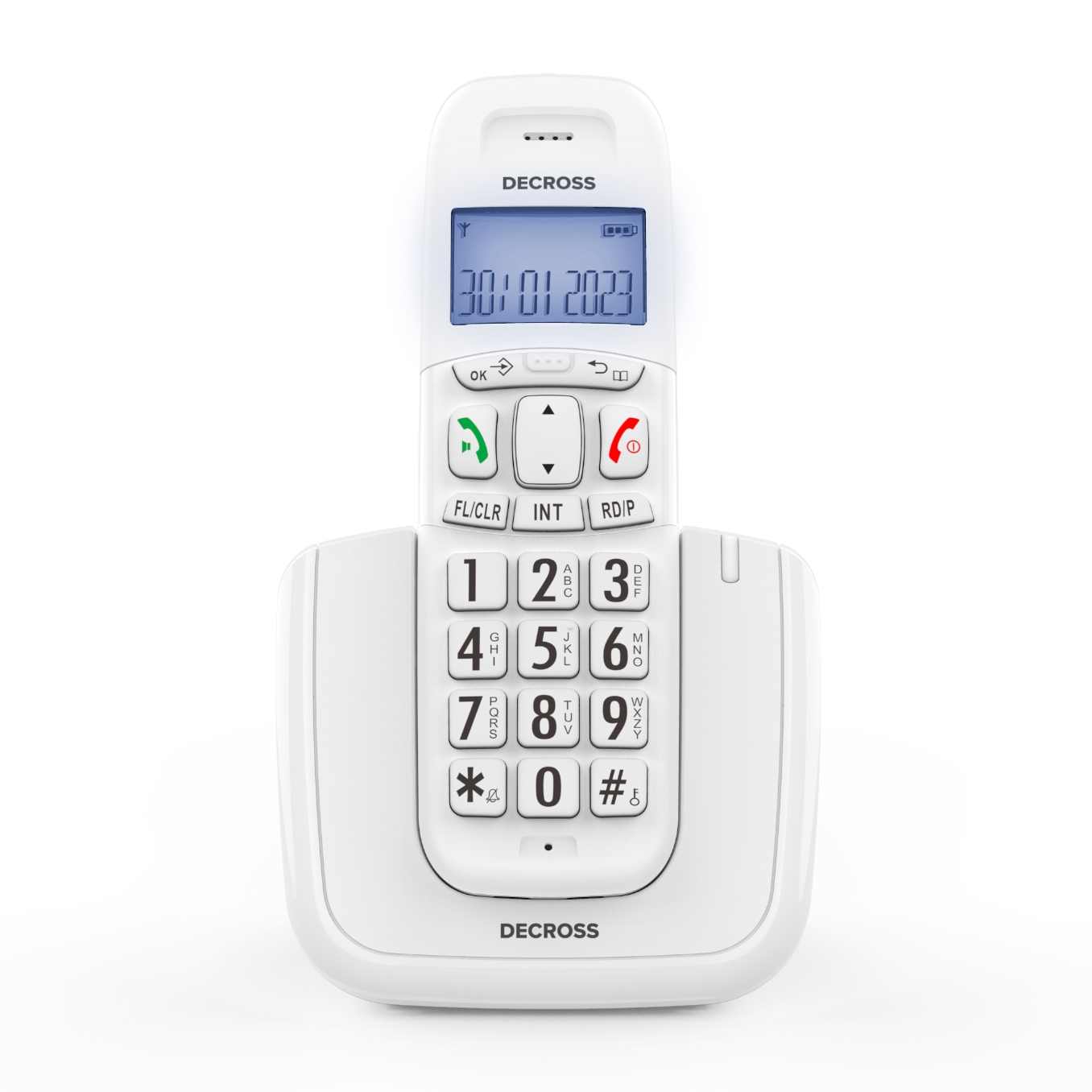 Радиотелефон Dect Decross DC1004 белый