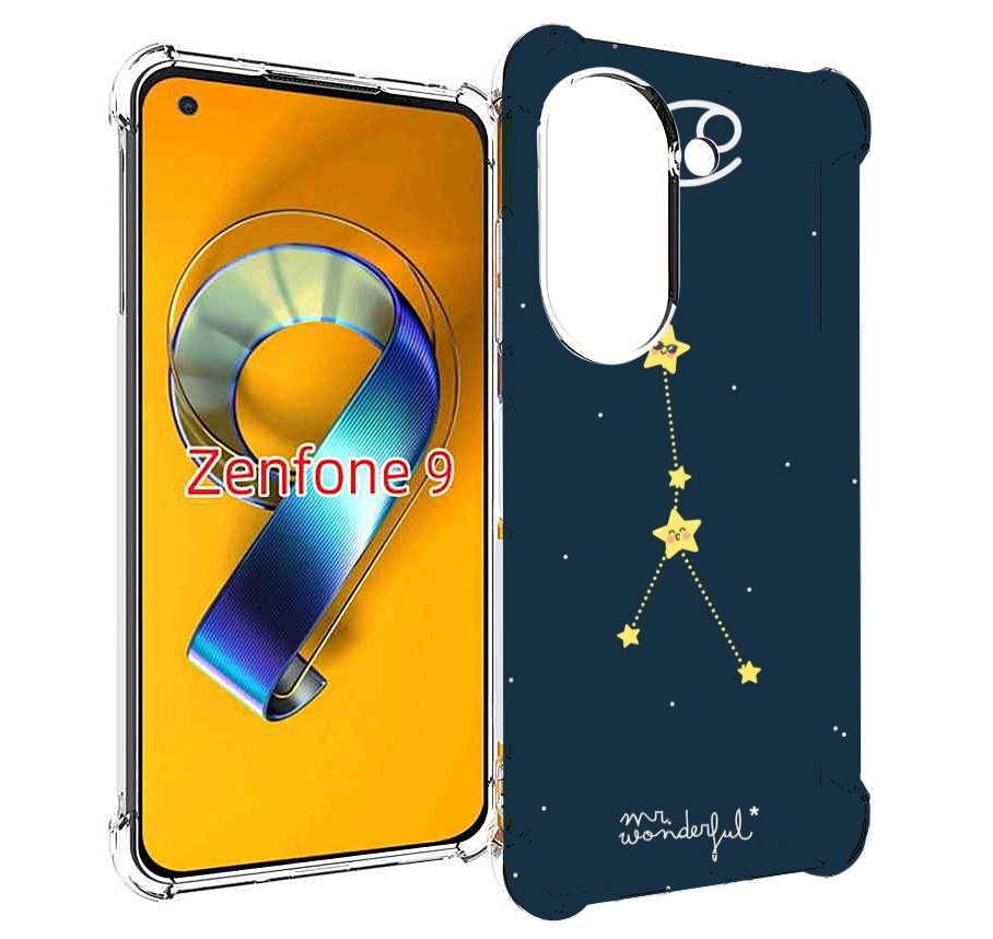 

Чехол MyPads знак-зодиака-рак-3 для Asus Zenfone 9 (AI2202), Прозрачный, Tocco