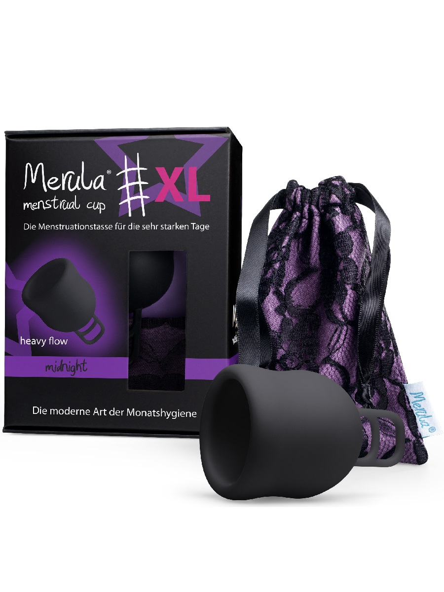 менструальная чаша merula черная xl Менструальная чаша 