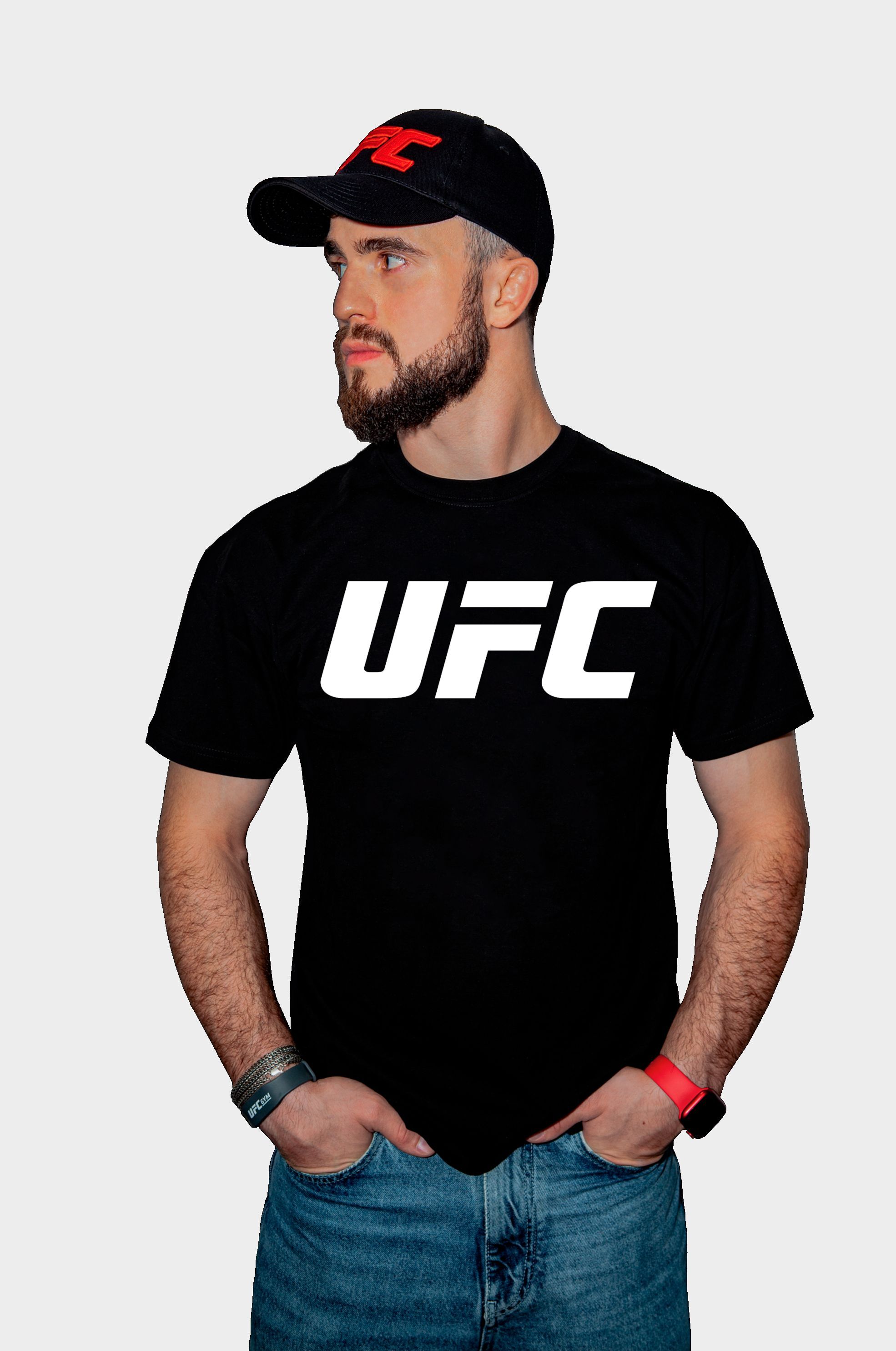 

Футболка мужская UFC UFCTSBL001003P черная S, UFCTSBL001003P