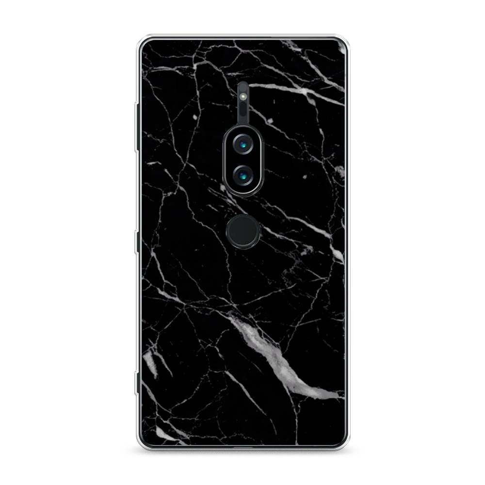 

Силиконовый чехол "Черный минерал" на Sony Xperia XZ2 Premium, 53350-3