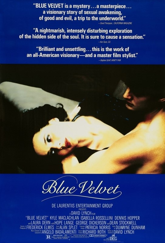 

Постер к фильму "Синий бархат" (Blue velvet) Оригинальный 68,6x101,6 см
