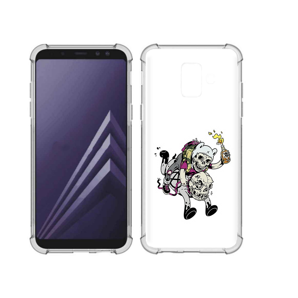 

Чехол MyPads Tocco для Samsung Galaxy A6 (2018) время приключений скелеты, Прозрачный, Tocco