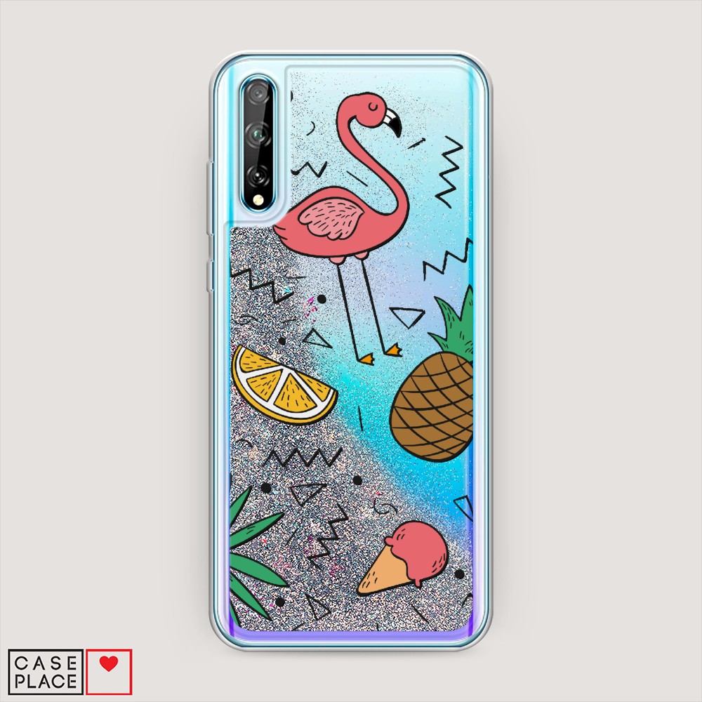 

Чехол Awog на Huawei Y8p/P Smart S "Гавайский фон", Разноцветный, 6103491-1