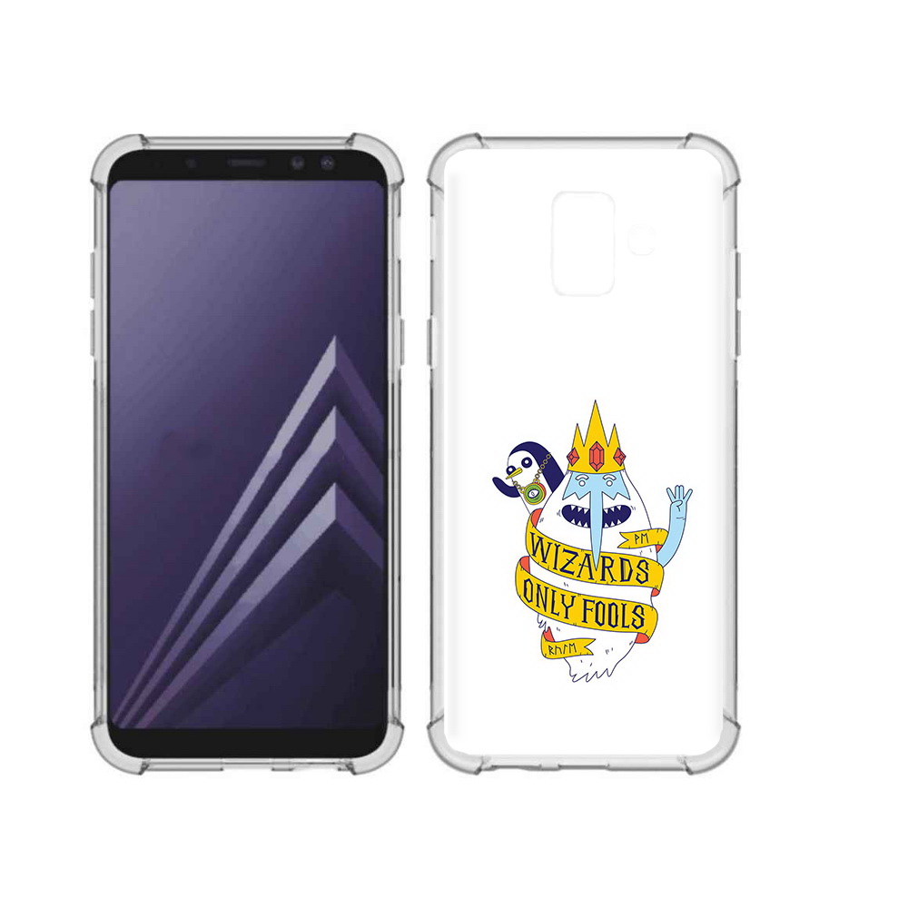 

Чехол MyPads Tocco для Samsung Galaxy A6 (2018) время приключений снежный король, Прозрачный, Tocco