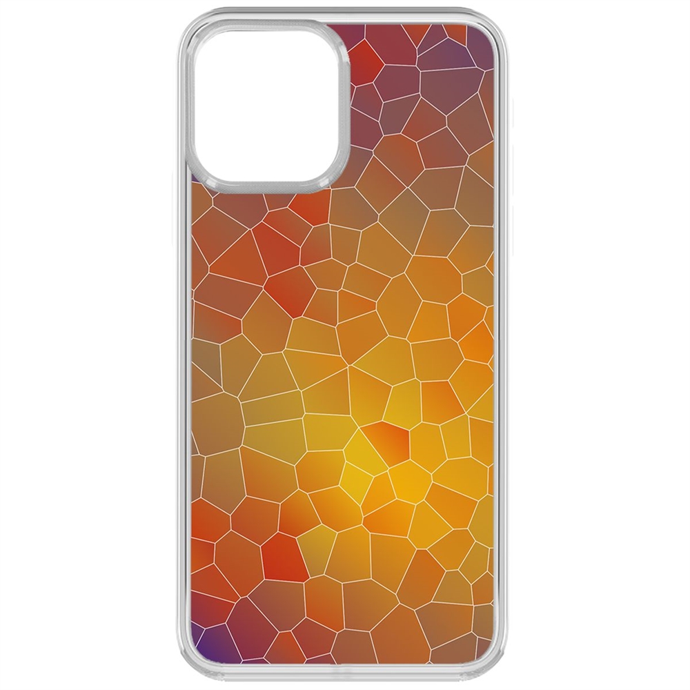 

Чехол-накладка Krutoff Clear Case Витраж 1 для iPhone 13, Прозрачный