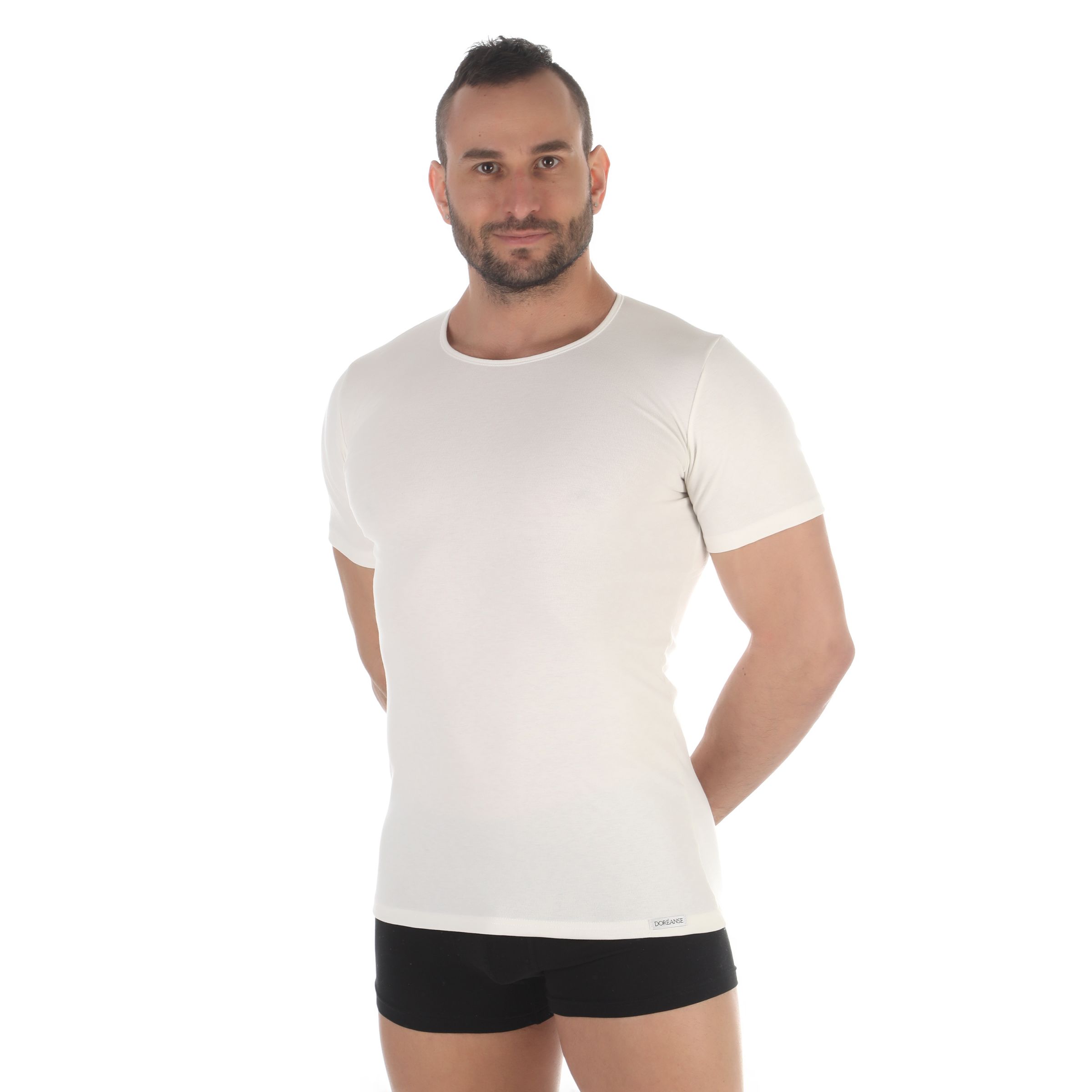 

Футболка домашняя мужская Doreanse 2875 бежевая XL, Бежевый, 2875