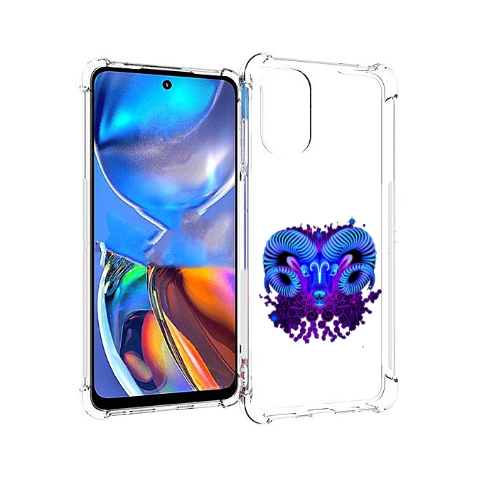 

Чехол MyPads знак зодиака овен 2 для Motorola Moto E32, Прозрачный, Tocco
