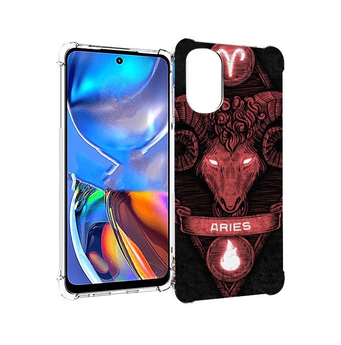 

Чехол MyPads знак зодиака овен 6 для Motorola Moto E32, Прозрачный, Tocco