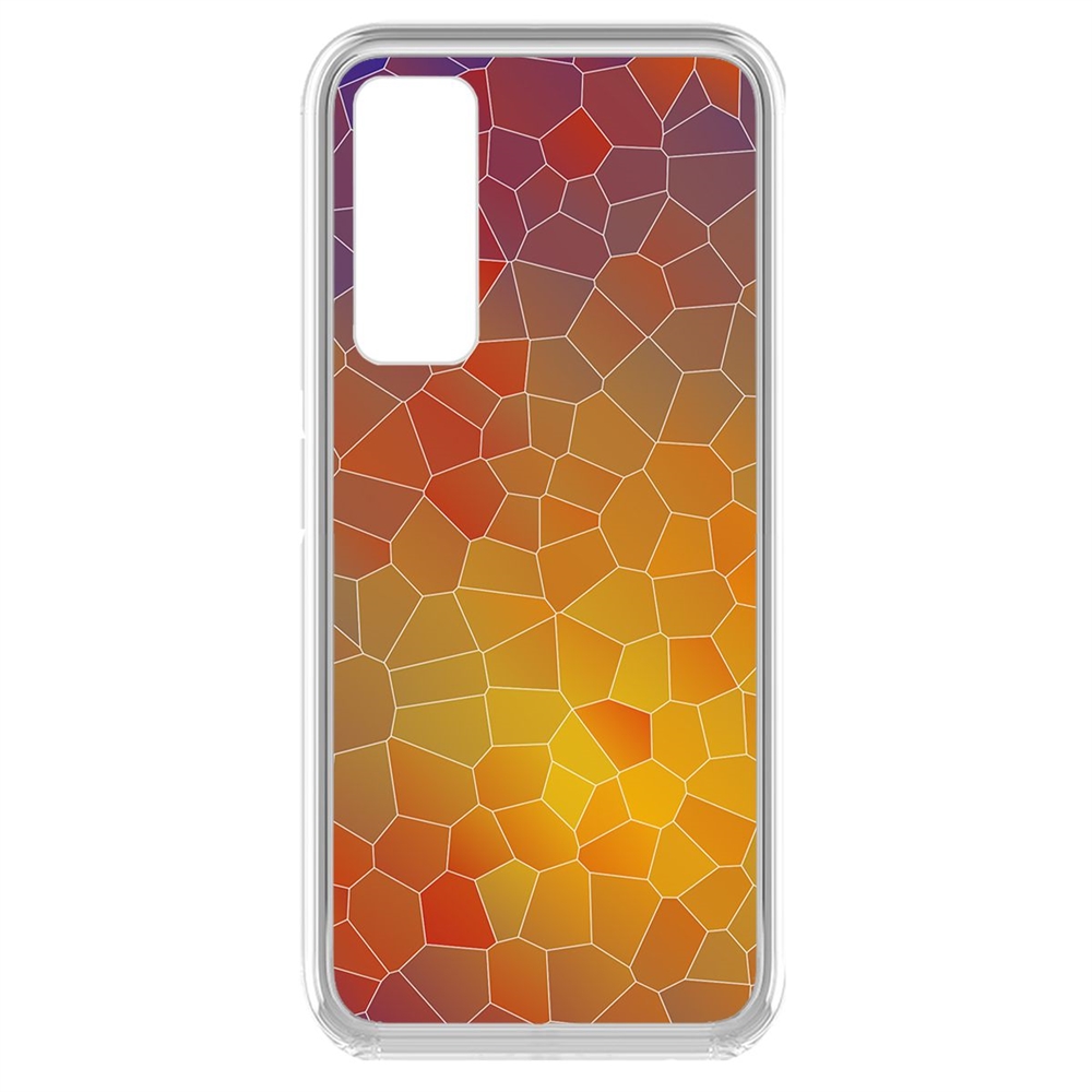 фото Чехол-накладка krutoff clear case витраж 1 для huawei p smart 2021