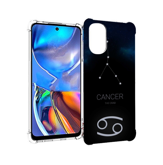 

Чехол MyPads знак зодиака рак 2 для Motorola Moto E32, Прозрачный, Tocco