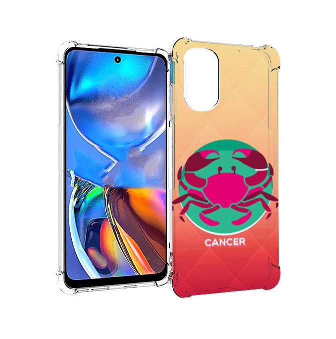

Чехол MyPads знак зодиака рак 4 для Motorola Moto E32, Прозрачный, Tocco