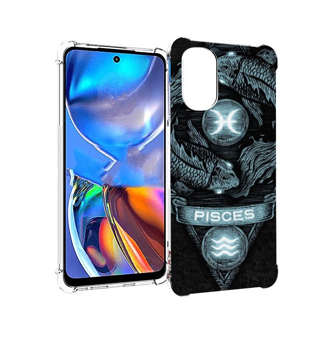 

Чехол MyPads знак зодиака рыбы 4 для Motorola Moto E32, Прозрачный, Tocco