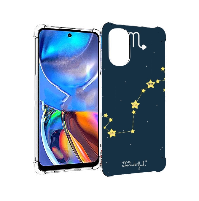 

Чехол MyPads знак зодиака скорпион 1 для Motorola Moto E32, Прозрачный, Tocco