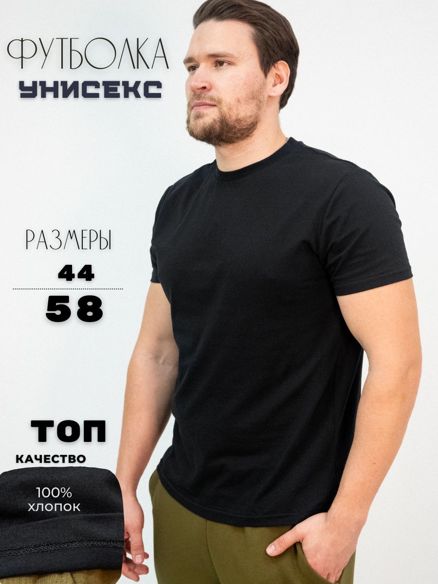 

Футболка мужская ПОЛИГОН УН-00000538-1 черная 58 RU, Черный, УН-00000538-1