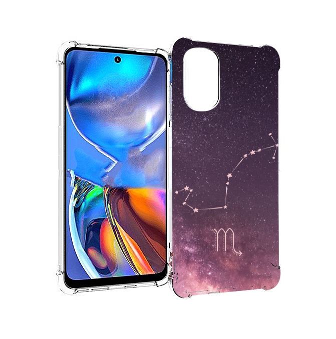 

Чехол MyPads знак зодиака скорпион 4 для Motorola Moto E32, Прозрачный, Tocco