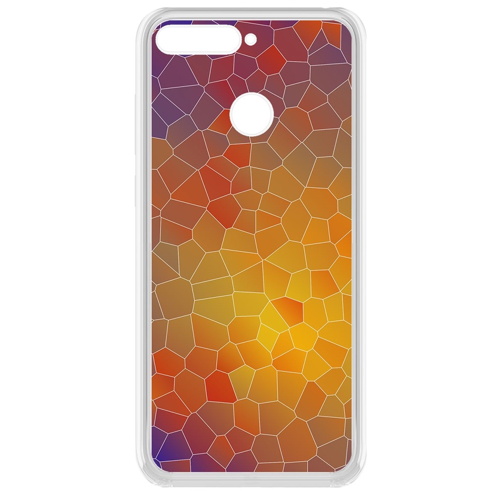 

Чехол-накладка Krutoff Clear Case Витраж 1 для Huawei Y6 Prime (2018)/Honor 7A Pro/7C