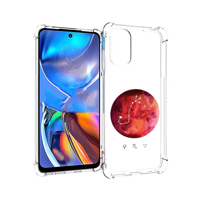 

Чехол MyPads знак зодиака скорпион 6 для Motorola Moto E32, Прозрачный, Tocco
