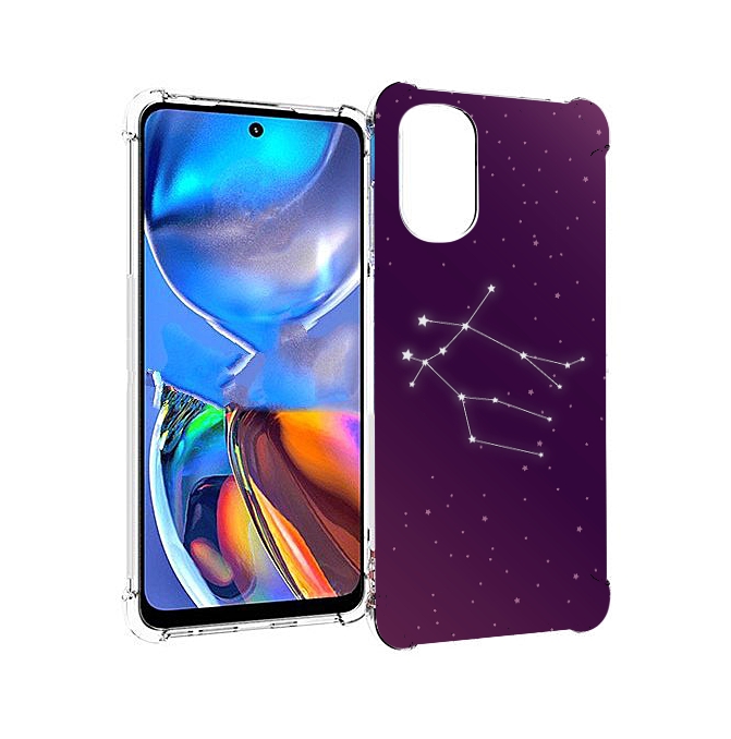 

Чехол MyPads знак-зодиака-близнецы-4 для Motorola Moto E32, Прозрачный, Tocco