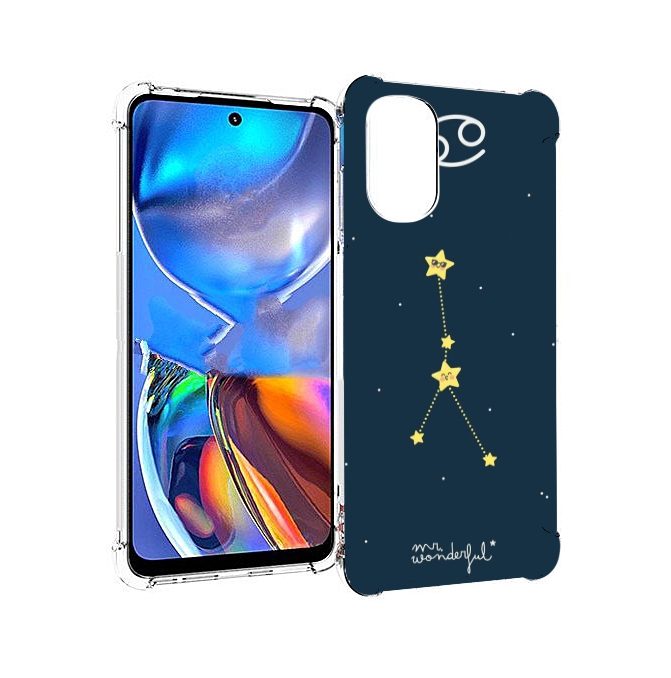 

Чехол MyPads знак-зодиака-рак-3 для Motorola Moto E32, Прозрачный, Tocco