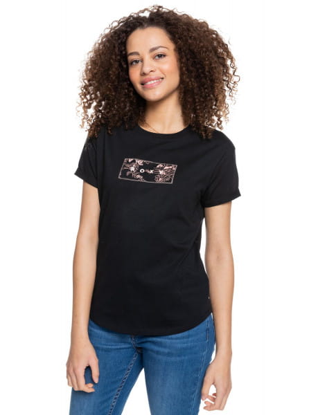 

Футболка женская Roxy ERJZT05271 черная 34, ERJZT05271