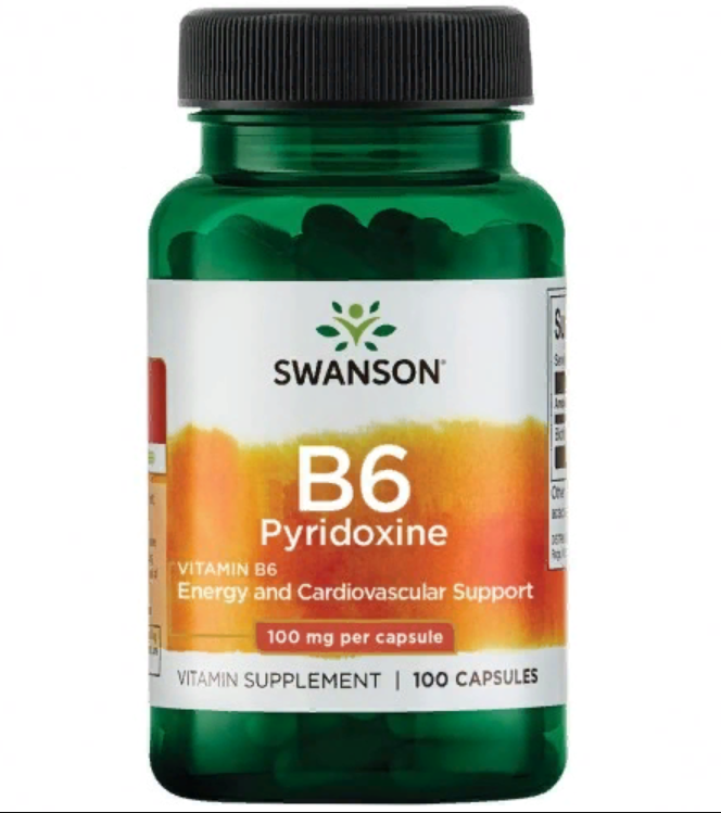 Swanson Vitamin B-6 100 мг 100 капс