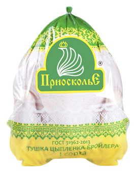 

Тушка цыпленка бройлера Приосколье Халяль 1 категория замороженная