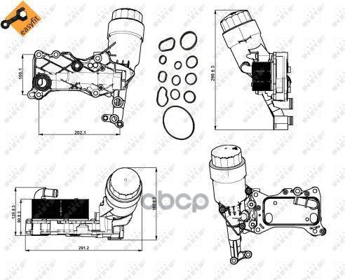 Кулер Масл. Mercedes Glk220 06/2008> NRF арт. 31350