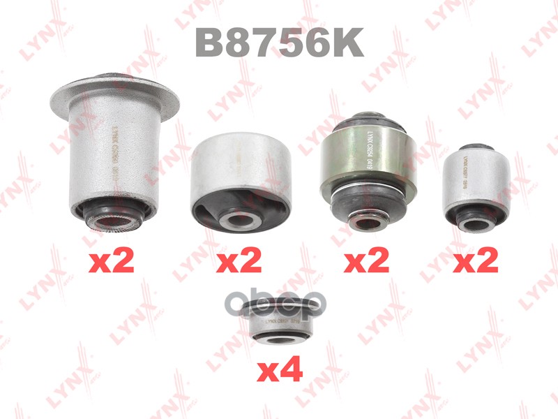 

B8756k Комплект Сайлентблоков Lynxauto LYNXauto B8756K